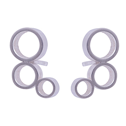 halo foam earrings